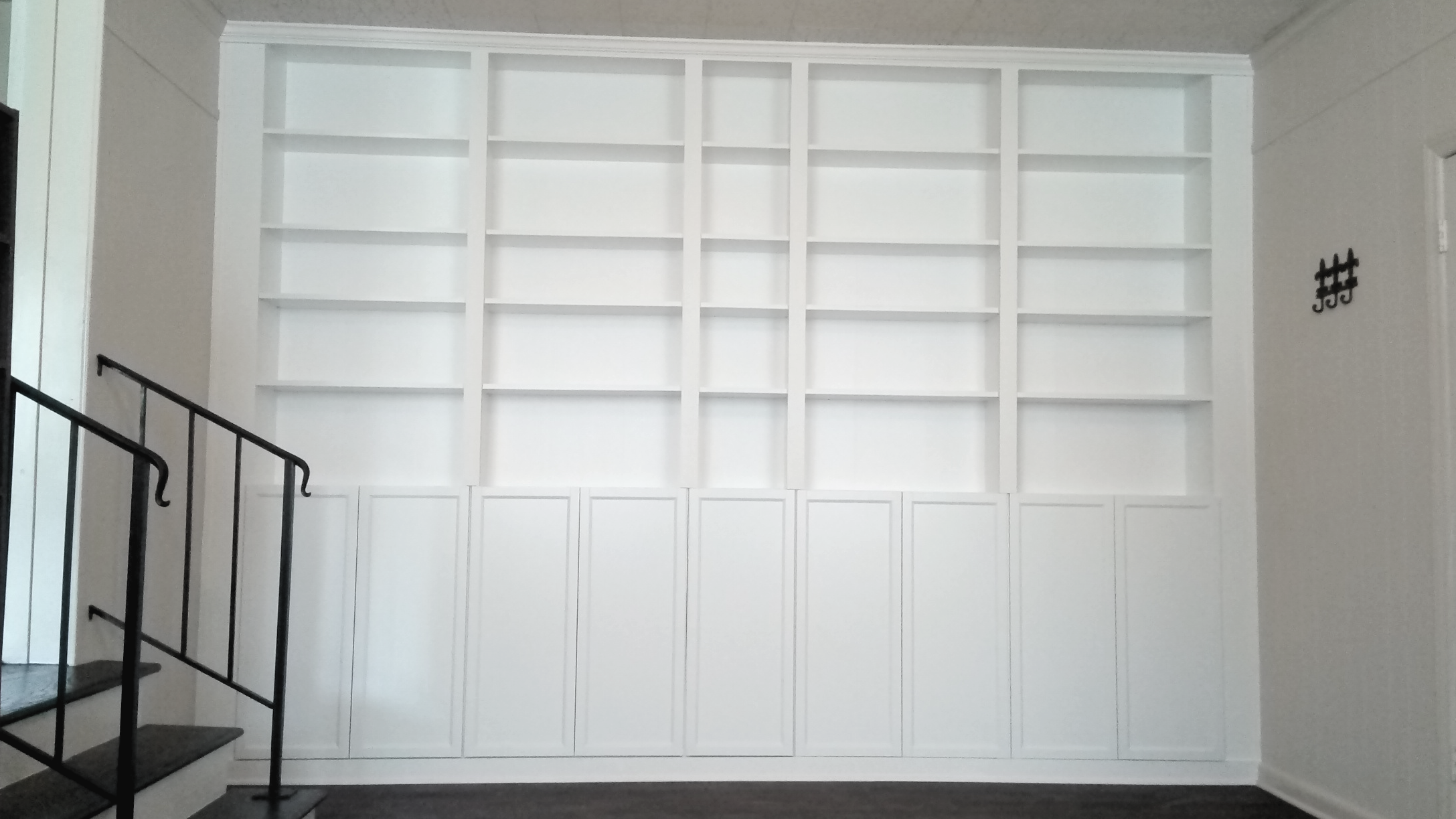 Bookcacses & Cabinets: BILLY Bookcases w OXBERG Doors