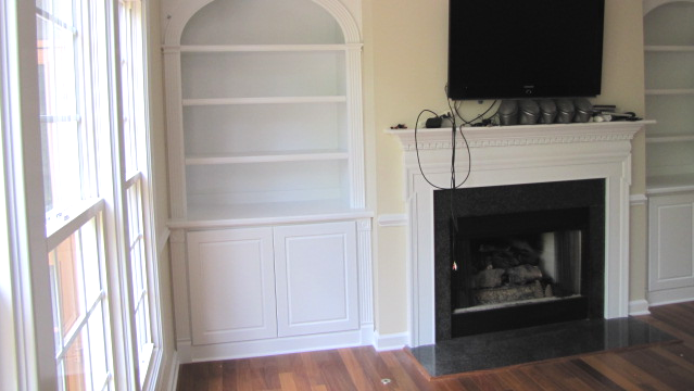 Bookcases & Cabinets: Custom Arched Cases-Detail