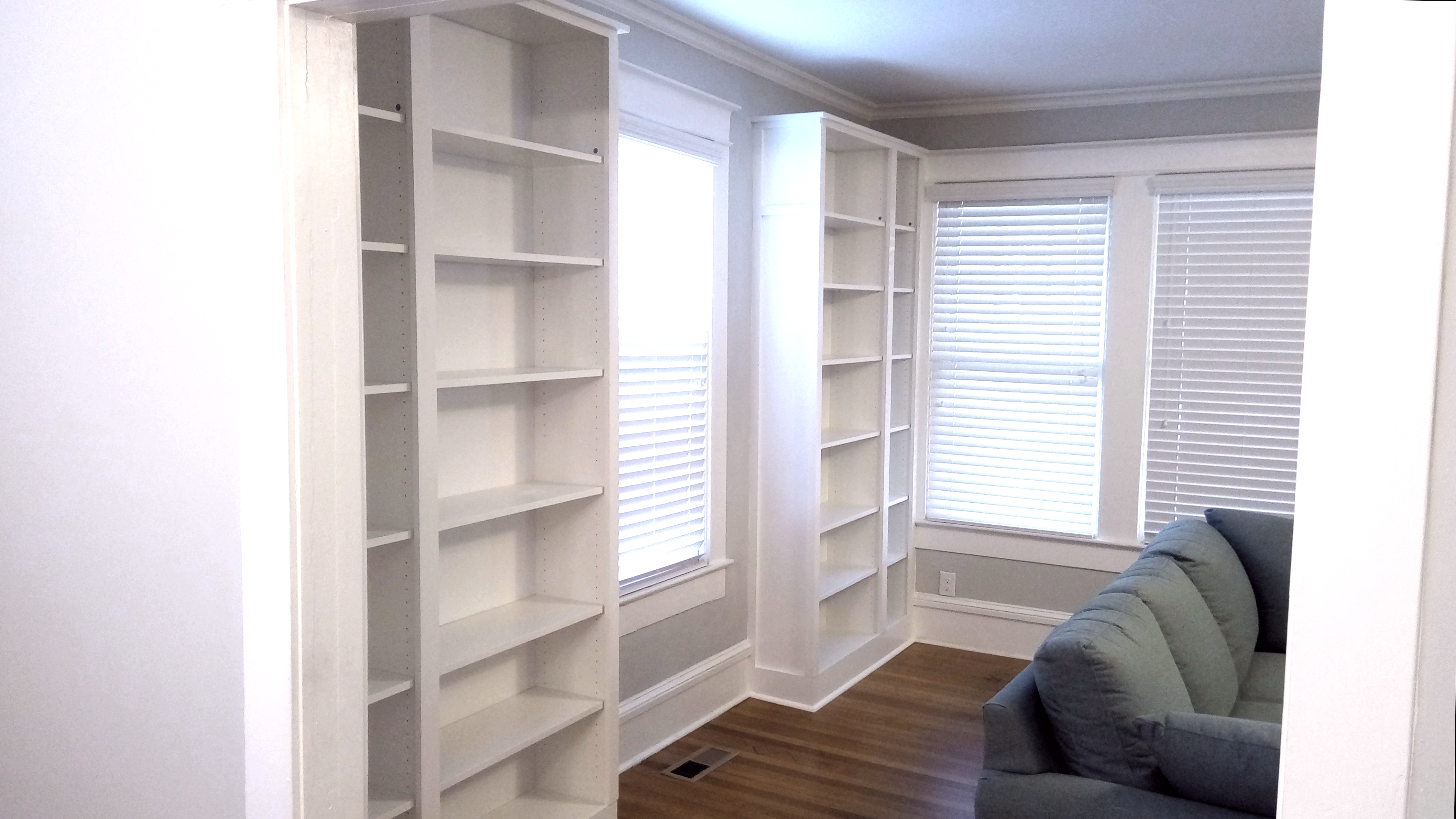 Bookcases & Cabinets: Double BILLY on Either Side of Window-1